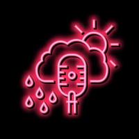 Wetter Radio Kanal Neon- glühen Symbol Illustration vektor