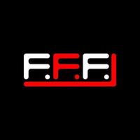 F f f Brief Logo kreativ Design mit Vektor Grafik, F f f einfach und modern Logo.