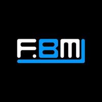 fbm Brief Logo kreativ Design mit Vektor Grafik, fbm einfach und modern Logo.