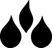 Wasser fallen Symbol. einfach Illustration von Öl Bürste Symbole zum Netz Design isoliert auf Weiß Hintergrund vektor