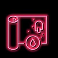 wasserdicht Hintergrund Neon- glühen Symbol Illustration vektor