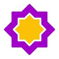 dekoration ikon fast lila gul stil ramadan illustration vektor element och symbol perfekt.