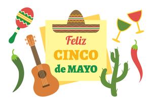 Hintergrund von Cinco de Mayo vektor