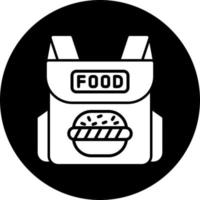 Essen Lieferung Tasche Vektor Symbol