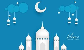 ramadan kareem hintergrunddesign. grußkarte, banner, plakat. Vektor-Illustration. vektor