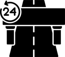 Maut Straße Vektor Symbol
