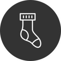 Winter Socke Vektor Symbol