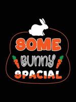 Ostern Tag Typografie Ei Beschriftung T-Shirt Design Urlaub Gruß süß Hase Vektor Kunst