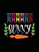 Ostern Tag Typografie Ei Beschriftung T-Shirt Design Urlaub Gruß süß Hase Vektor Kunst