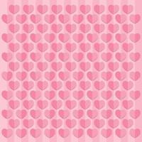Liebe Herzen Valentinstag Hintergrund, Papierschnitt Stil vektor