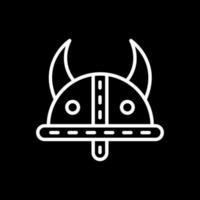 Wikingerhelm-Vektor-Icon-Design vektor