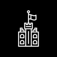 Burg Flagge Vektor Icon Design