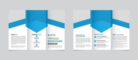 korporativ dreifach Broschüre Design Vorlage zum Ihre Unternehmen kostenlos Vektor