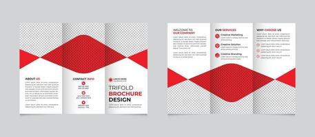 kreativ modern dreifach Broschüre Vorlage im a4 Papier Größe kostenlos Vektor