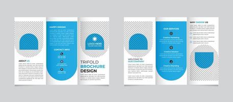 Fachmann korporativ kreativ modern Marketing Geschäft dreifach Broschüre Design Vorlage kostenlos Vektor