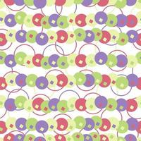 abstrakt sömlös mönster med prickar, kvadrater och cirklar. pastell färger. rosa, violett, grön. vit bakgrund. omslag papper, textil, skriva ut, tyg. vektor