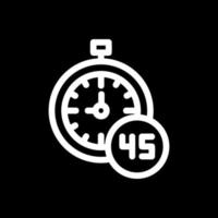 45 Minuten Vektor-Icon-Design vektor