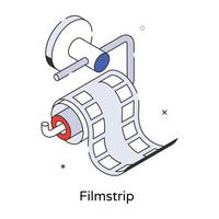 trendige Filmstreifenkonzepte vektor