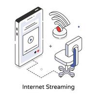 modisch Internet Streaming vektor