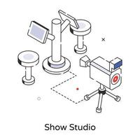 modisch Show Studio vektor