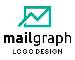 e-post ikon och grafisk marknadsföring företag marknadsföring logotyp design. vektor