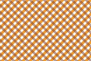 Schwindler Orange Gingham Muster Design, geeignet zum Kleider, Papier, Tischdecken, Hemden. vektor