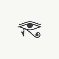 Auge von Horus uralt Ägypten Logo Design Symbol Zeichen vektor