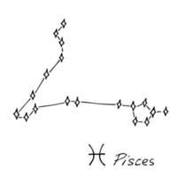 Hand gezeichnet Tierkreis Zeichen esoterisch Symbol Gekritzel einstellen Astrologie Clip Art Elemente zum Design vektor