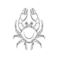 krabba djur- symbol illustration design vektor