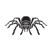 Spinne schwarz Vektor Illustration