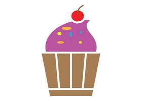 Cupcake Symbol Clip Art Illustration Vektor Design