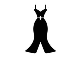 Hochzeit Kleid Symbol Silhouette Clip Art Illustration Vektor Vorlage