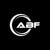 abf brev logotyp design i illustration. vektor logotyp, kalligrafi mönster för logotyp, affisch, inbjudan, etc.