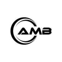 ambi Brief Logo Design im Illustration. Vektor Logo, Kalligraphie Designs zum Logo, Poster, Einladung, usw.