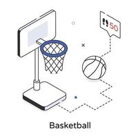 trendiga basketkoncept vektor