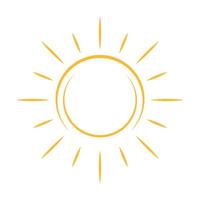 Sonnensymbolvektor für Ihr Webdesign, Logo, ui. Illustration vektor
