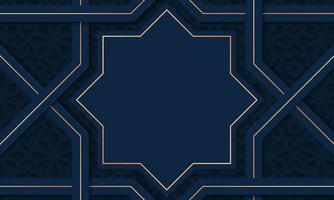 abstrakt blå textur bakgrund med dekorativ prydnad gräns ram. islamic mall design. vektor illustration