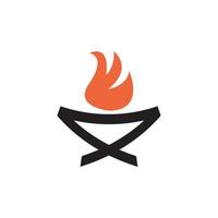 Feuer Logo, erstellen Feuer Symbol, Brenner Beachtung Symbol vektor