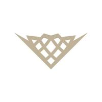 kunglig logotyp broderbar logotyp modern företags, abstrakt brev logotyp vektor