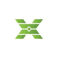 brev x grön modern logotyp, x logotyp mall vektor modern företags, abstrakt brev logotyp