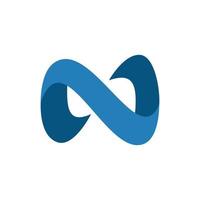 n Logo Marke, Symbol, Design, Grafik, minimalistisch.logo vektor