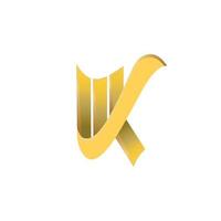 k guld varumärke, symbol, design, grafisk, minimalistisk.logotyp vektor