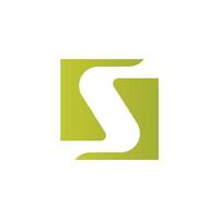 elegant kreisförmig s und s Logo Vorlage zum Marke Persönlichkeit im Grün Farbe modern Unternehmen, abstrakt Brief Logo vektor