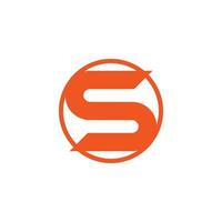 s logotyp orange Färg ikon för spelare design, grafisk, minimalistisk.logotyp vektor