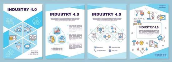 industri 4.0 broschyrmall vektor