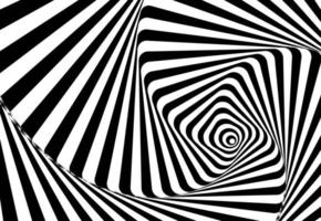 abstrakt vågiga linjer optisk illusion. geometrisk bakgrundsdesign. vektor illustration