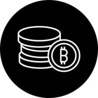bitcoins vektor ikon
