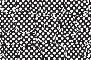 klassisch schwarz und Weiß Polka Punkt Muster vektor
