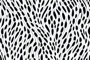 glatt und schick - - nahtlos schwarz und Weiß Leopard Vektor Muster