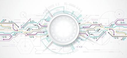 abstrakter 3d Designhintergrund mit Technologiepunkt- und Leitungsplatinenbeschaffenheit. modernes technisches, futuristisches, wissenschaftliches Kommunikationskonzept. Vektorillustration vektor